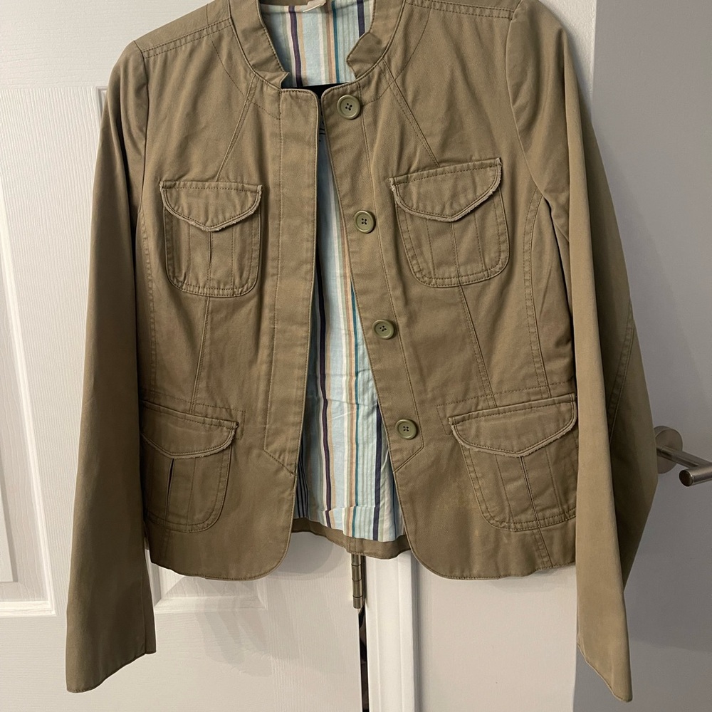 Old navy olive green jacket.